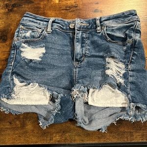 American eagle size 0 jean shorts